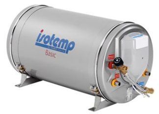 Isotherm Slim 15 (15L) Marine Hot Water Heater with Thermostatic Mixing Valve Fitted - 240VAC 750W and Heat Exchange (KTH601531S000003)