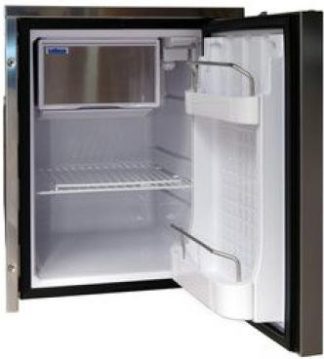Isotherm CR49 S/S Clean Touch Stainless Steel Fridge/Freezer - 12 or 24 Volt - 45L Fridge with 4L Freezer - Reversible Door Hinge - 381701 (C049RNEIT11111AA)