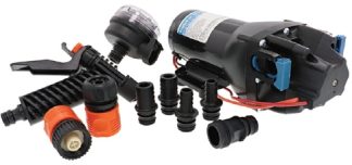 Jabsco HOTSHOT 4HD Deckwash - 24 Volt - 15LPM - 60PSI - High Pressure Deckwash Pump Kit - Suits 12mm and 20mm Hose - Jabsco Q402J-118N-3A (J20-239)