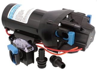 Jabsco Par-Max 4HD - 40PSI - 12 Volt - 15LPH - Freshwater Pressure Pump - Incl 12mm Snap-In Ports and Strainer - Jabsco Q401J-115S-3A (J20-210)