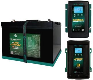 Enerdrive ePOWER 12V 100Ah eLITE Lithium Battery - Inc 40A DC2DC Charger and 20A AC Charger - K-100L-DC40-AC20 (K-100-06)