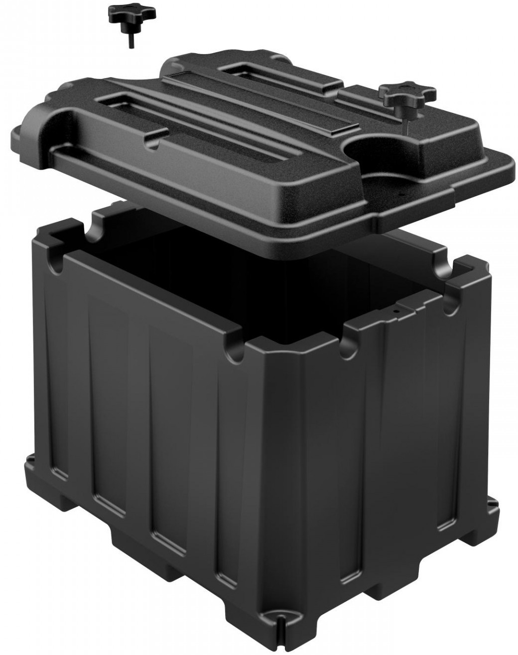 Battery Box DUAL 6V - Very Heavy Duty - Suits 2 x US2200 6V Batteries (HM-426)