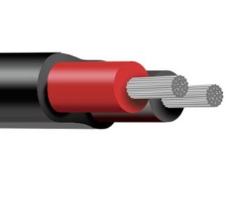 8B&S Twin Core - Twin Sheath (Black) - Tinned Copper Wire - 30m Roll (SUR TRI MWS296032-BK-30)