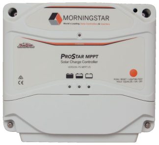 Morningstar ProStar MPPT 25 Amp Solar Panel Regulator – Charge Controller - Suits 12 or 24V Systems - Professional Series (PS-MPPT-25)