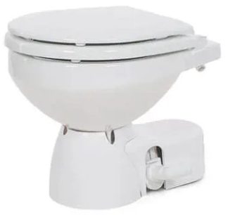 Jabsco Quiet Flush E2 Toilet - Freshwater Flush - 12 Volt - REGULAR BOWL (J10-166)