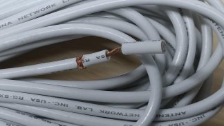 Shakespeare Coaxial VHF Cable -  15m Length x RG-8X Low Loss Marine Radio Cable - 50 Ohm Impedance (119380)