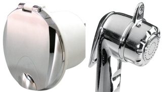 Nuova Rade Premium Compact Shower Set - CHROME HOUSING with CHROME SHOWER SPRAY HEAD (RWB8271)