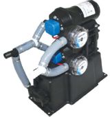 Jabsco Dual Max Fresh Water Pressure Pump System - 12 Volt - 28LPM - 20 to 40PSI - Integrated Accumulator Tank - Suits 19mm Hose Fittings 31670-0092 (J20-128)
