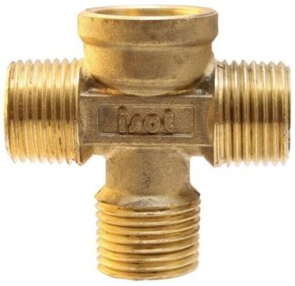 Isotherm Cross Fitting for Safety Valve - Suits Isotemp Basic and Slim Hot Water Heaters with Mixing Valve From 2007 (SFA00015AA)