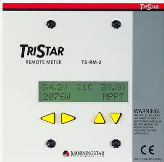 Morningstar TriStar REMOTE DIGITAL METER - Does NOT Mount on the Controller - Incl 30m Cable (SR-TS-RM-2)