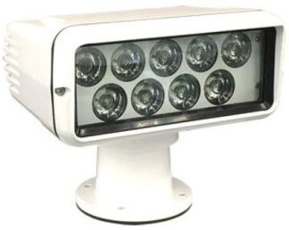 Sanshin HRL-2070U LED Spotlight - 12-24 Volt - Sweep and Tilt - White Aluminium Housing - 200,000 CP (1440068)