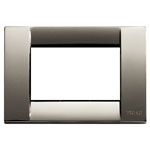 Vimar Idea - Cover Plate Classica  - Black Chrome -  3 Module (16733.31)