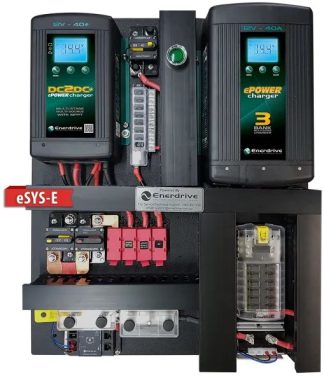 Enerdrive eSYSTEM-E DIY Installation KIT - Incl. 40A AC Charger, 40A DC Charger, MPPT Solar Charger, ePRO Battery Monitor and Fuse Block (eSYS-E)
