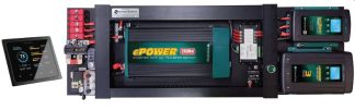 Enerdrive eSYSTEM-F DIY Installation KIT - Incl. 40A AC Charger, 40A DC Charger, MPPT Solar Charger, 2000W Inverter and Simarine LCD Monitor (eSYS-F)