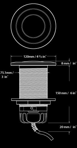 Aqualuma 12 Series Gen 4 LED Underwater Light - WHITE (AQL12WG4) - Image 2