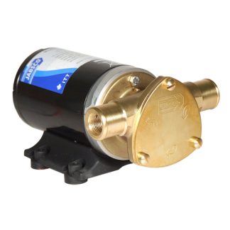 Jabsco Water Puppy 2000 Pump - Commercial Duty - 12 Volt - 32LPM - 13 Amp - Continuously Rated - Suits Bilge, Deckwash or General Purpose - 1/2" BSP and 1" Hose - 23680-4003 (J40-110)