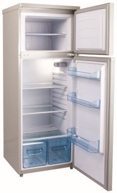 Isotherm CR225 Cruise SILVER Upright 2 Door Fridge/Freezer -180L Fridge Plus 45L Freezer – 12 to 24 Volt – RH Door Hinge (C225RNASP14)