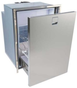 Isotherm DR130 Clean Touch Stainless Steel Drawer Fridge- Freezer - 12 or 24 Volt - 130 Litre Single Draw - 381643 (D130DNEIT11111AA)