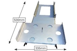 Sizzler Caravan BBQ Swivel Slide Out System - Slide Out Lengthways and Swivel BBQ Around Ready to Use - Suits Narrow Spaces (SSS)