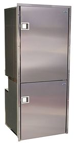 Isotherm CR195 Inox Stainless Steel Upright 2 Door Fridge/Freezer -130L Fridge Plus 65L Freezer - 12 to 24 Volt - RH Door Hinge 1195BB1MK (381717) - Image 2