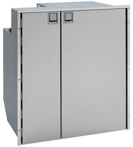 Isotherm CR200 Inox Stainless Steel Two Door Side by Side Fridge/Freezer - 12 or 24VDC - 150 Litre Fridge and 50 Litre Freezer (1200BB1XK) - Image 2