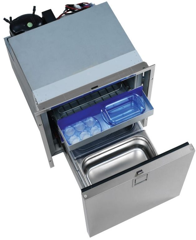 Isotherm DR65 Inox Stainless Steel Two Draw Matched Fridge - 12 to 24 Volt - 65 Litre 2 Draw Fridge Only - (3065BA2C)