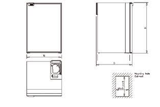 Isotherm CR100 Cruise Greyline Fridge/Freezer - 12 or 24 Volt - 95L Fridge with 5L Freezer - Changeable Left or Right Hand Door Hinge - 381678 (1100BA1AA) - Image 3