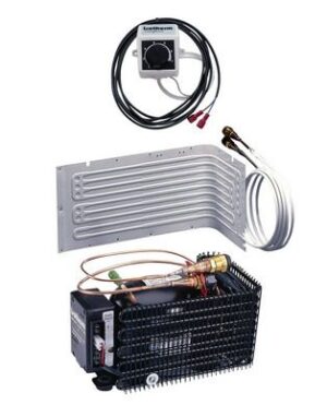 Isotherm Compact Classic Air Cooled Marine Refrigeration DIY Build In Kit - L Shape Evaporator Plate - Suits Fridge to 125L Max - 381507 (U125X000L11111AA)