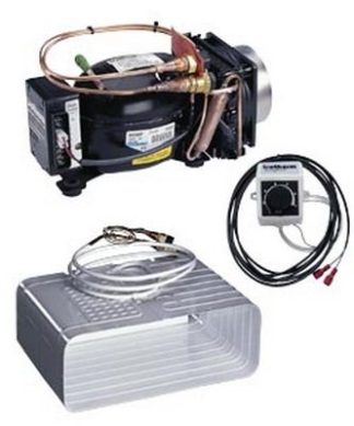 Isotherm Compact Classic Air Cooled Marine Refrigeration - DIY Build In Kit - "O" Evaporator Plate - Suits Fridge to 200L or Freezer to 66L (U200x000R11111AA) 381506