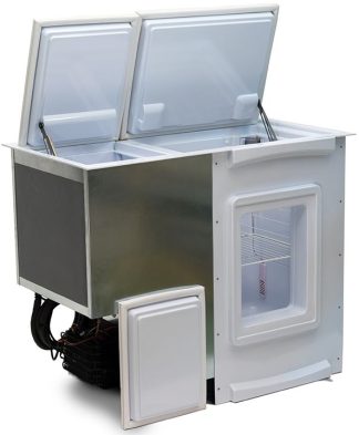 Isotherm B172 DUAL Fridge/Freezer Combo - 12 to 24 Volt DC Only - 172 Litre Built-in Top Loading Fridge-Freezer - Dual Lid (BI172 DUAL)