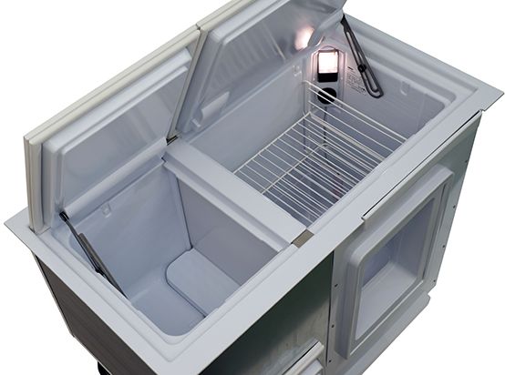 Isotherm B172 DUAL Fridge/Freezer Combo - 12 to 24 Volt DC Only - 172 Litre Built-in Top Loading Fridge-Freezer - Dual Lid (BI172 DUAL) - Image 3