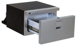 Isotherm DR16 Cruise Draw Fridge or Freezer - 12 to 24 Volt - 16 Litre with Silver Door - Digital Control Panel - DR16 INOX (DEL16SDC) WEB D016DSAAS12111AA