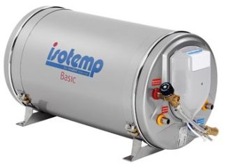 Isotherm Basic 40 (40L) Marine Hot Water Heater with Thermostatic Mixing Valve Fitted- 240VAC 750W Electric and Heat Exchange (KTH604031B000003)
