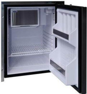 Isotherm CR65 S/S INOX Clean Touch Stainless Steel Fridge/Freezer - 12 or 24 Volt - 61L Fridge with 4L Freezer - Reversible Door Hinge - 381705 (C065RNEIT11111AA)