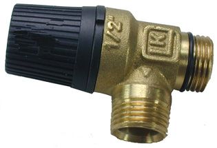Isotherm Safety Valve with Black Twist Knob 7 bar (96 psi) for Basic and Slim Hot Water Heaters (SFD00023AA)