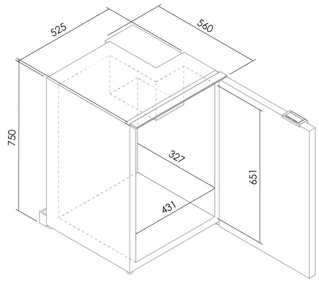 Isotherm CR130 DRINK Cruise TOTAL BLACK Drinks Fridge - 12 or 24 Volts - 130 Litre Fridge Only - REVERSIBLE Black Door - 381753 (C130RBATN12111AA) - Image 3